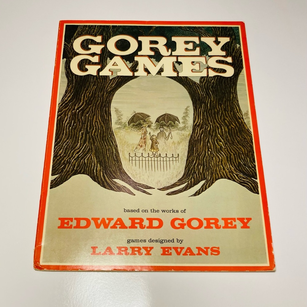Artist Edward Gorey combined with Larry Evans, “Gorey Games”, a game collection